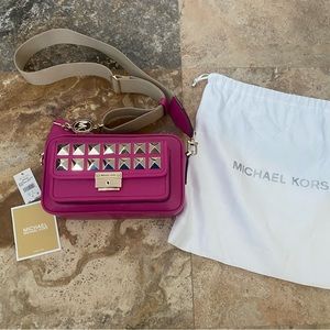 MICHAEL KORS Bradshaw Wildberry Crossbody Bag